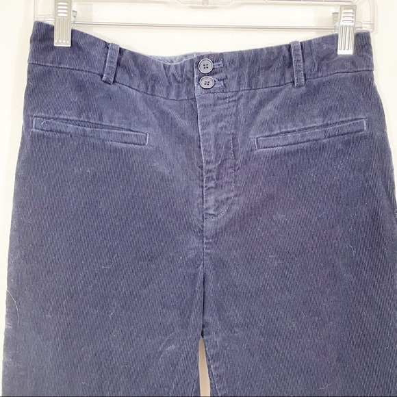 ANTHROPOLOGIE Essential Collection Navy Corduroy Ankle Crop Size 6 - Picture 4 of 10